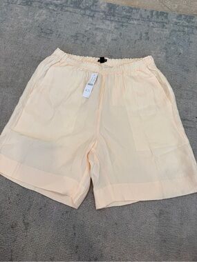 J. Crew Pale Peach Elastic Waist Skirt